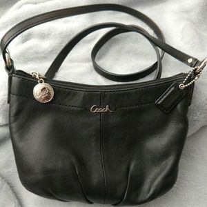 Coach crossbody black leather